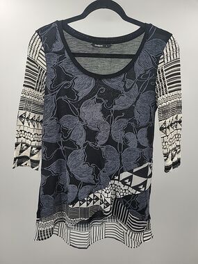 Desigual Respeto Top Sz S Boho Indie Bohemian